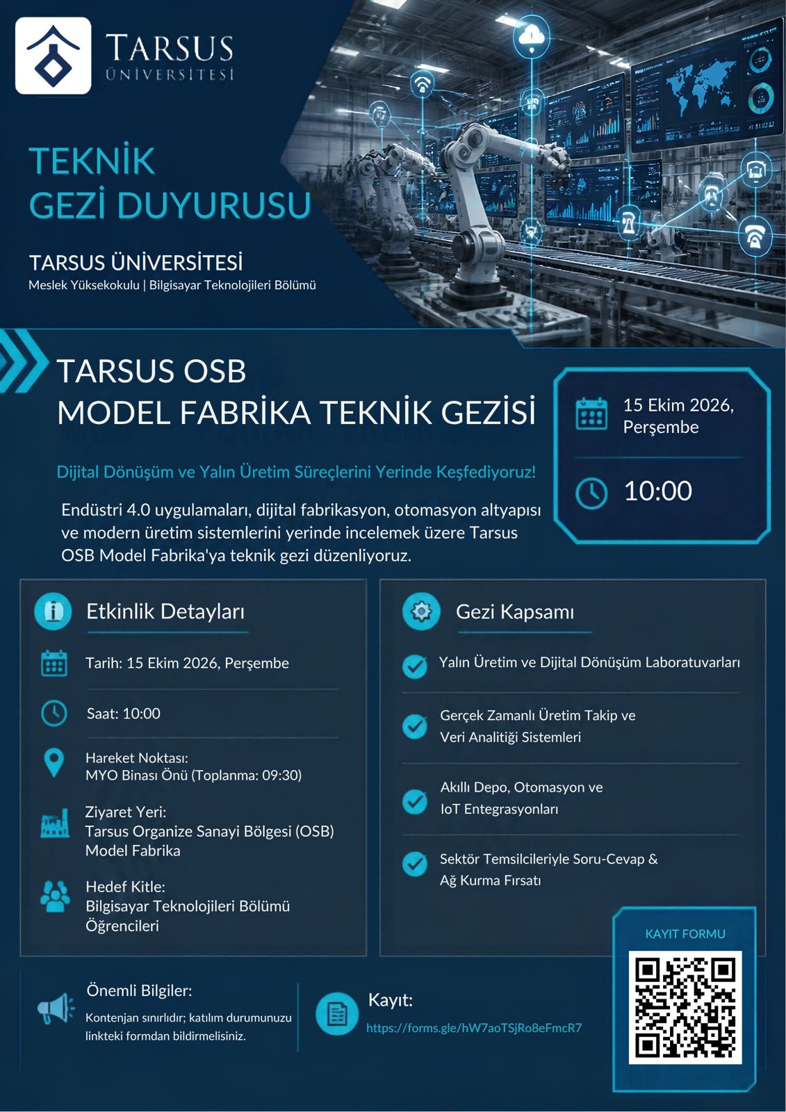 MODEL FABRİKA TEKNİK GEZİSİ